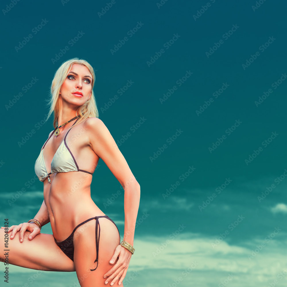 Fototapeta premium Woman in bikini