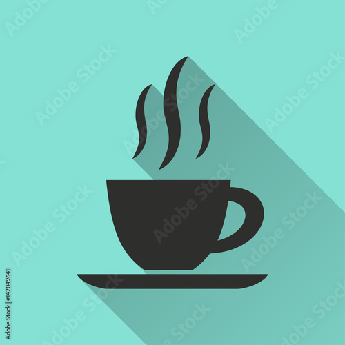 Coffee cup - vector icon.