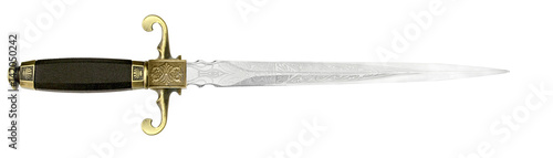 Obraz na plátně Dagger Fantasy Adventure. sword on white background