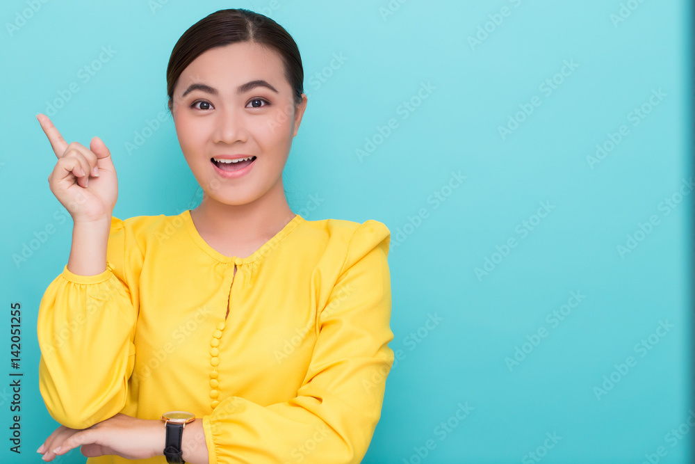 Asian woman has positive thinking