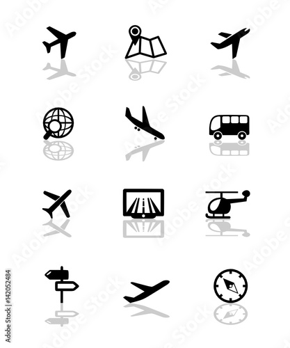 Icons Flughafen
