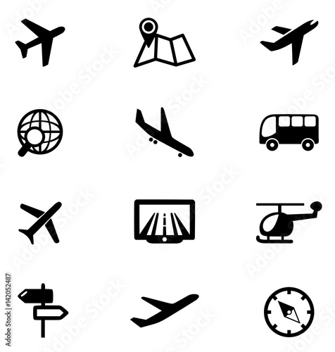 Icons Flughafen