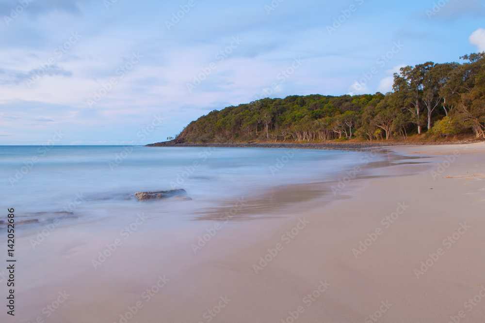 Noosa beach Sunset on the Sunshine Coast in Queensland Australia Noosa beach Sunset on the Sunshine Coast in Queensland Australia
