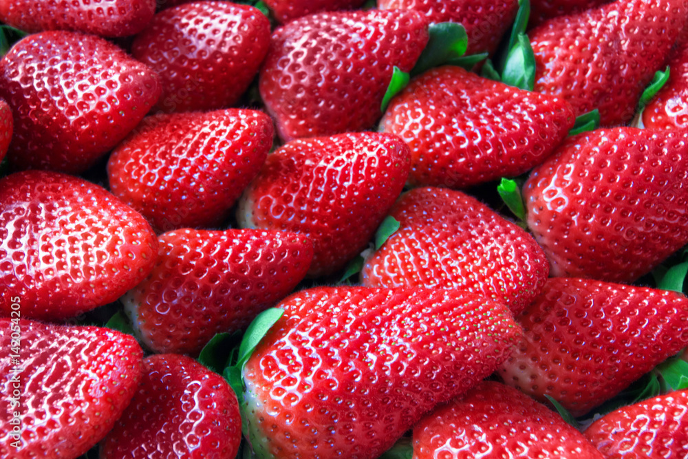 Erdbeeren Hintergrund Erdbeeren Hintergrund