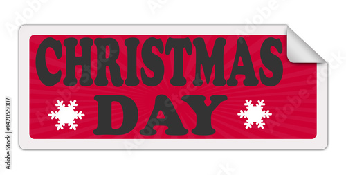 CHRISTMAS DAY label