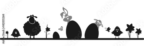 Silhouette Ostern