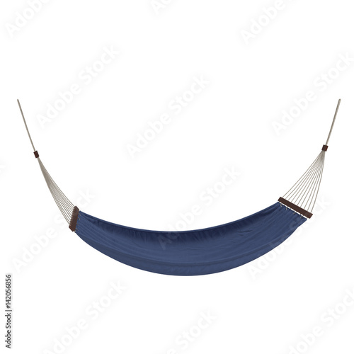 Blue Hammock - 3d illustration isolated on a white background