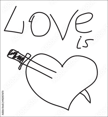 love is, heart, knife, betrayal,