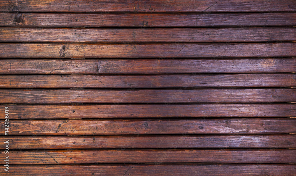 Obraz premium Dark wood planks background with gap