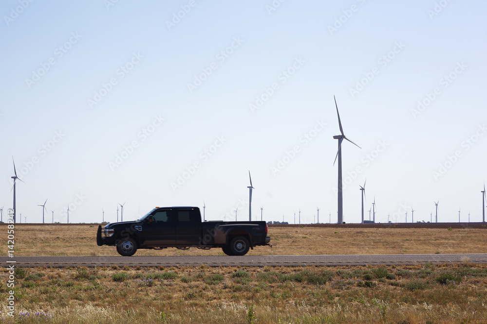 Fototapeta premium Wind Turbines Texas