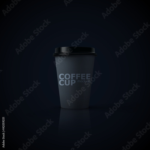 Paper coffee cup mock-up.