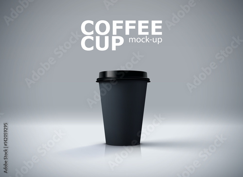 Paper coffee cup mock-up.