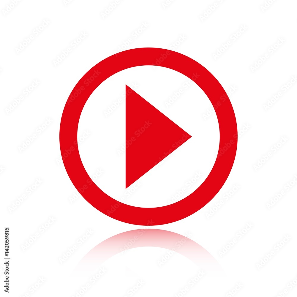 play icon stock vector illustration flat design play icon stock vector illustration flat design