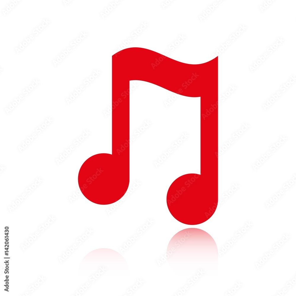 Music note icon stock vector illustration flat design Music note icon stock vector illustration flat design