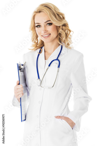 Female doctor with folder