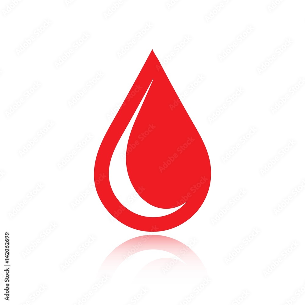 Drop icon, vector illustration. Flat design style Drop icon, vector illustration. Flat design style