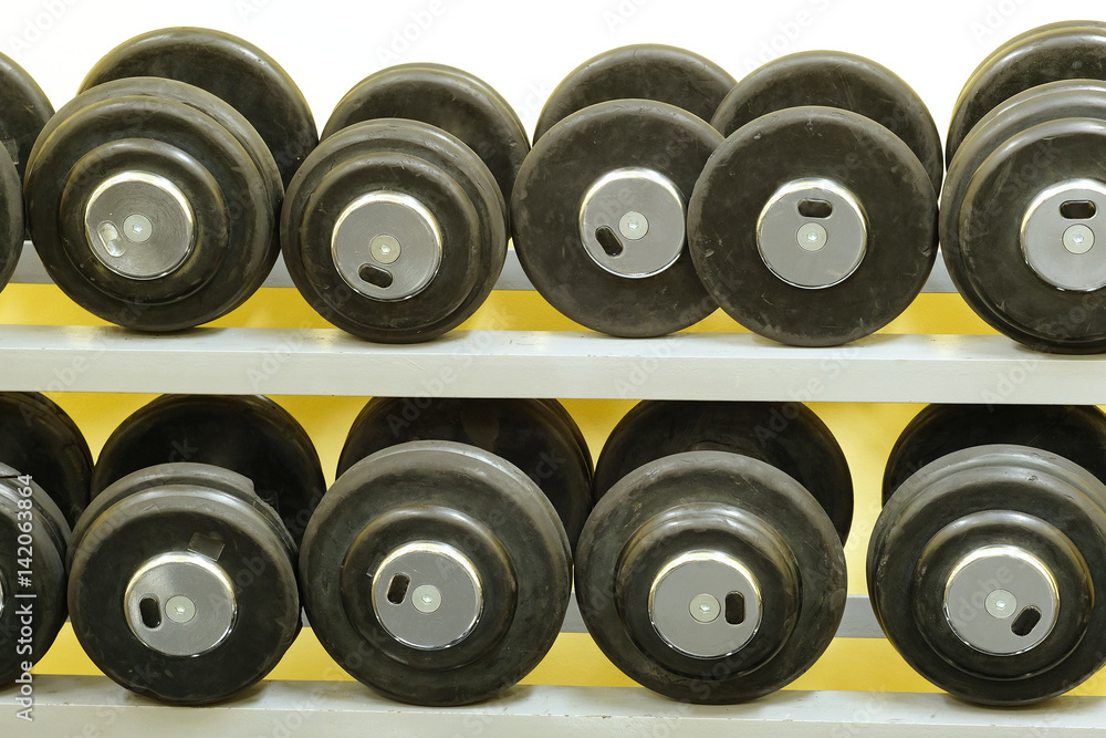 Fitness hall with weights and other sport equipment Fitness hall with weights and other sport equipment