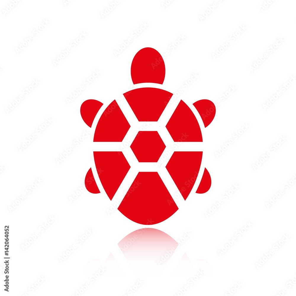 Obraz premium turtle icon stock vector illustration flat design