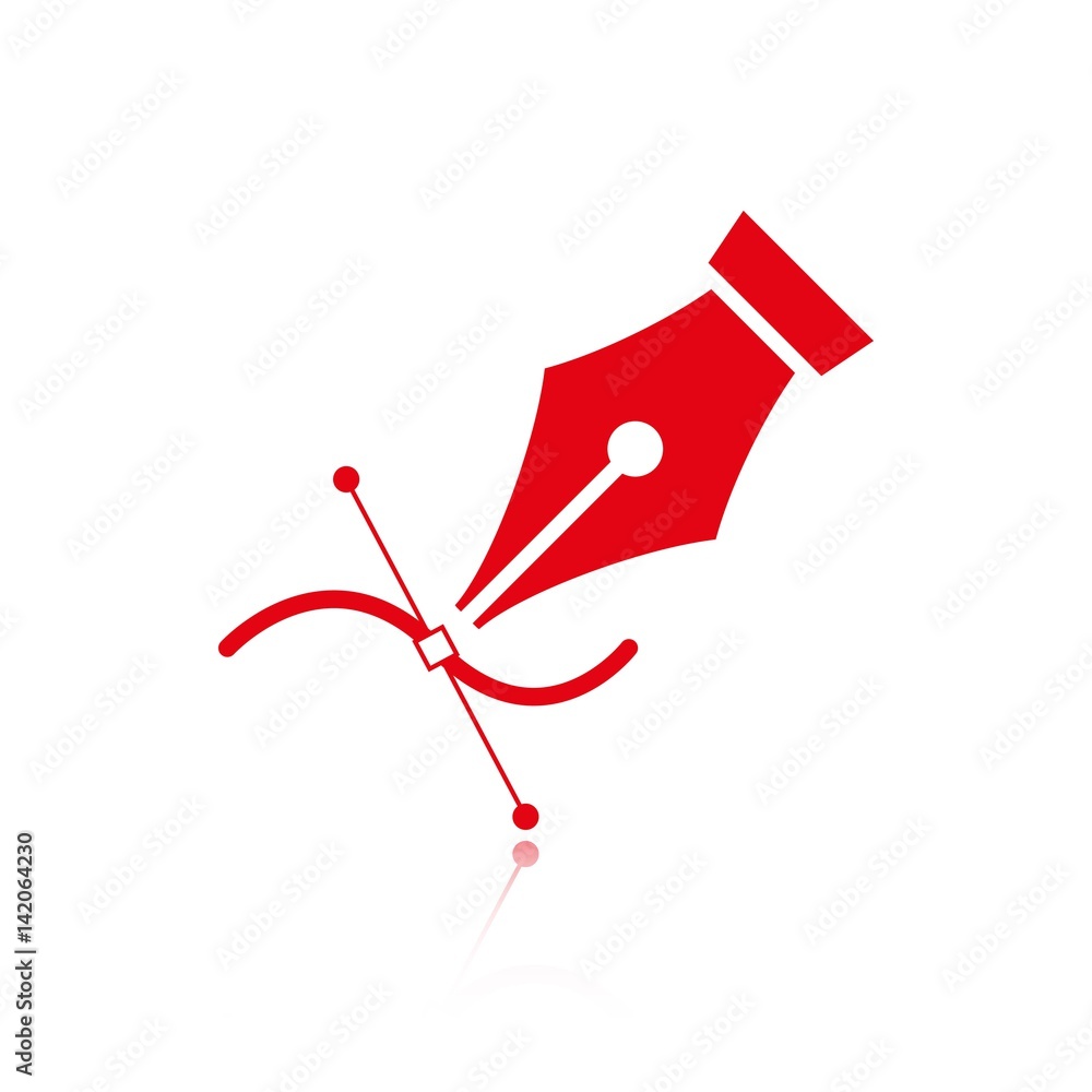 fountain pen icon stock vector illustration flat design fountain pen icon stock vector illustration flat design