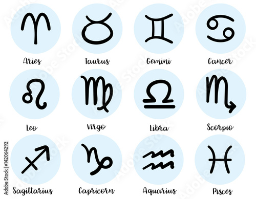 vector of zodiac sign