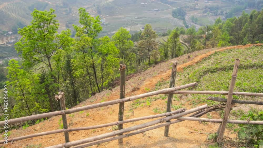 Rice terraces in Sa Pa slider timelapse Rice terraces in Sa Pa slider timelapse