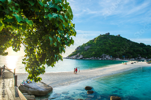 Koh Nangyaun small island near Koh Tao, Koh Samui and Koh Phangan photo