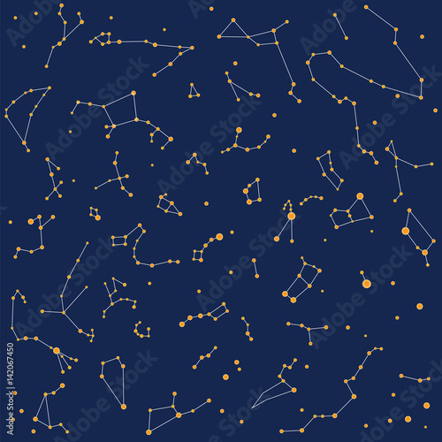 constellation sky night pattern color