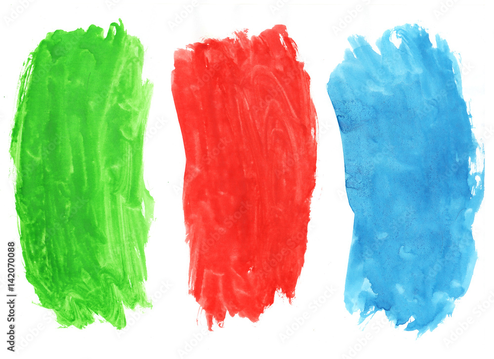 Naklejka premium Rainbow abstract aquarel