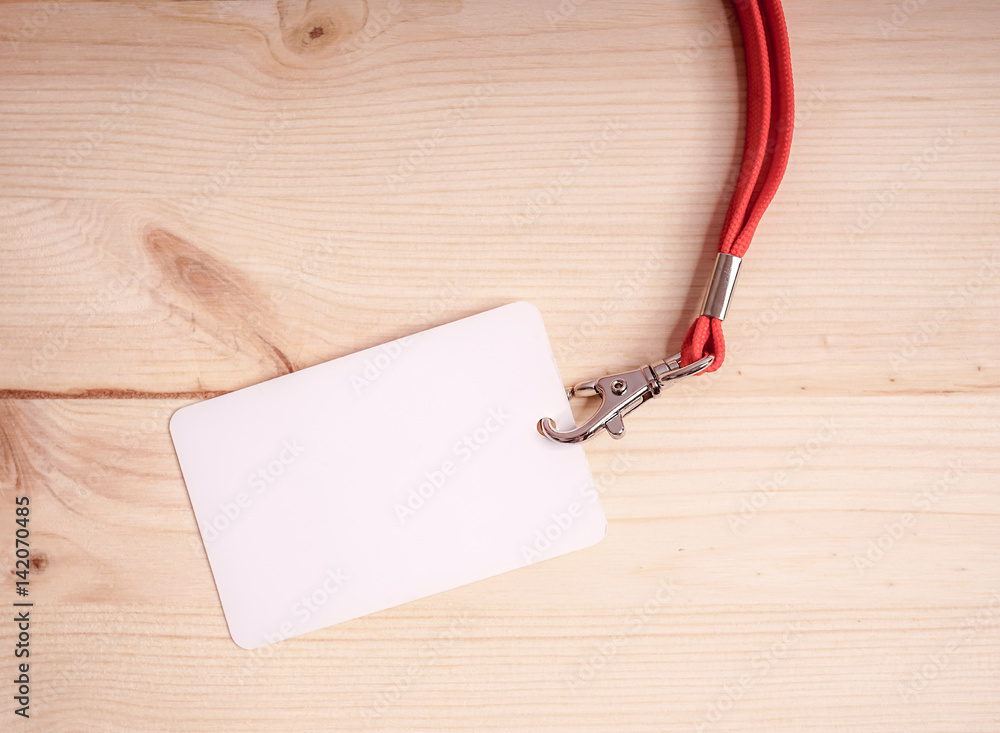 Lanyard bzw. Trageband mit Karte Stock Photo | Adobe Stock