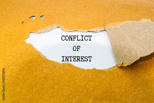 conflict of interest concept 