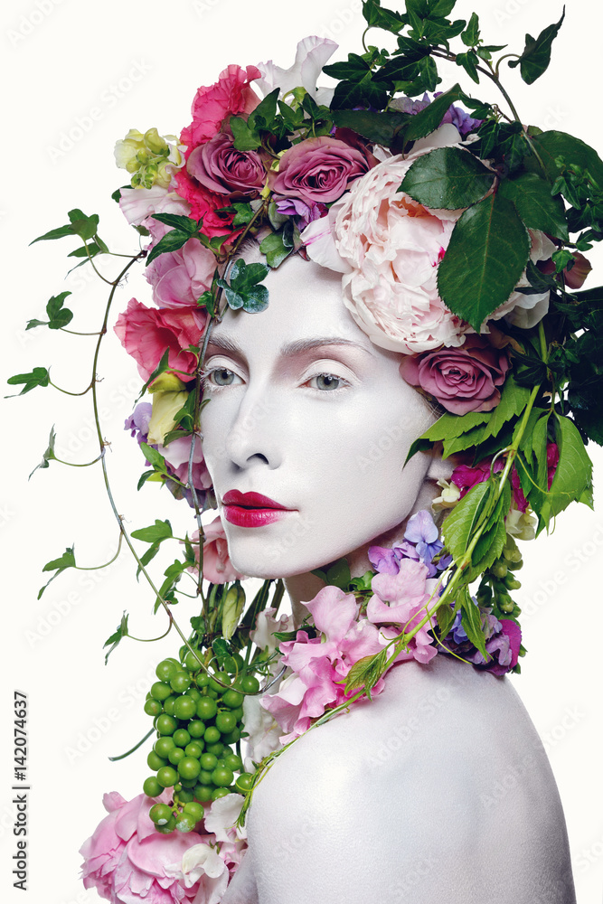 Beautiful flower queen StockFoto Adobe Stock