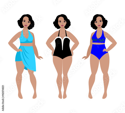Swimsuit models for plus size women