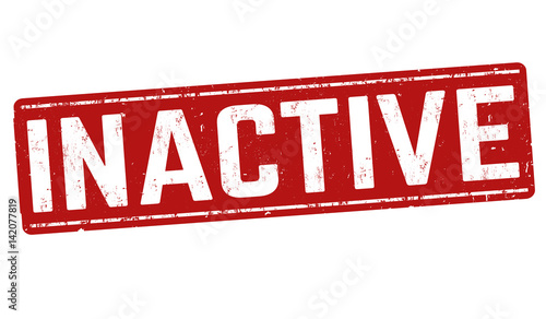 Inactive sign or stamp
