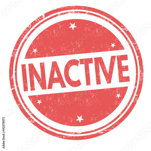 Inactive sign or stamp