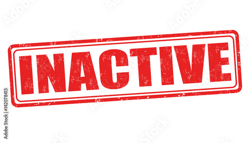 Inactive sign or stamp