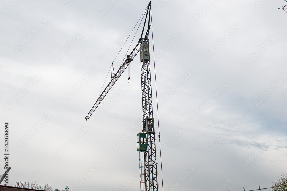 Crane at a Construction Site
