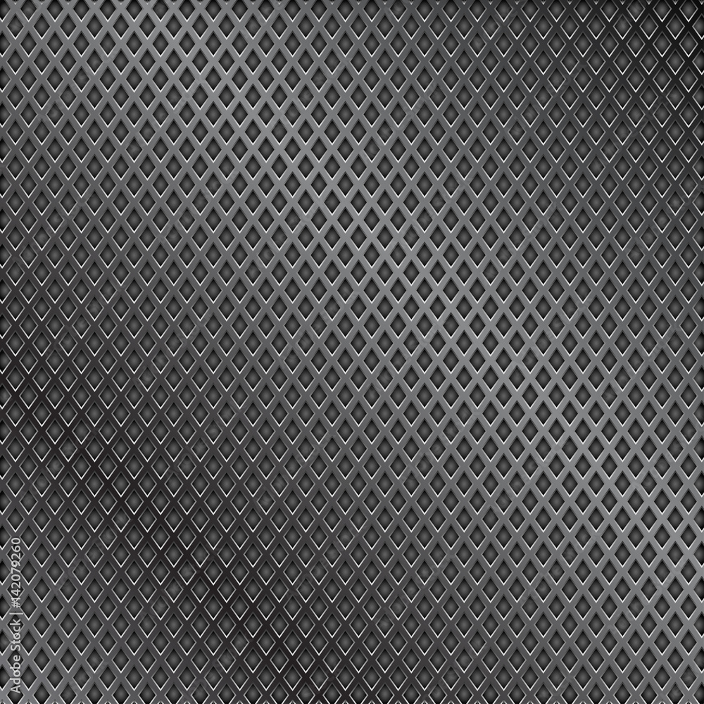 Dark metal perforated background Dark metal perforated background