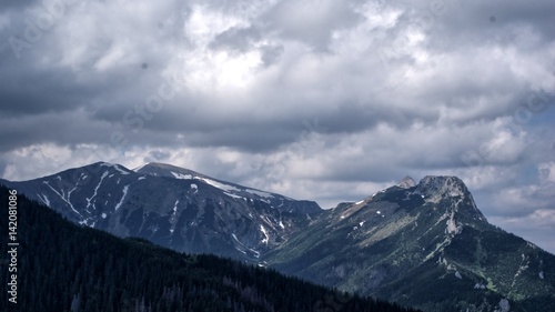 Wallpaper Mural mountain landscape and clouds Torontodigital.ca