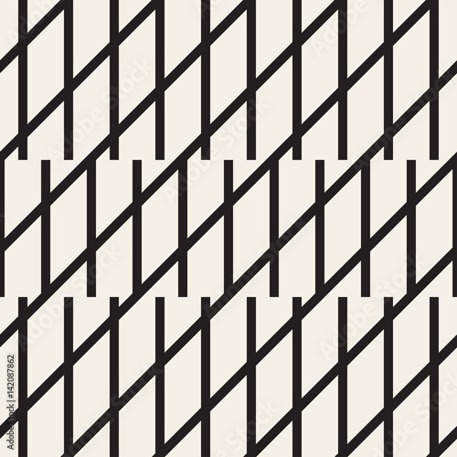 Wallpaper Mural Zigzag lines geometric seamless pattern. Torontodigital.ca