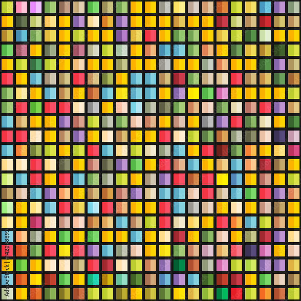 Abstract geometric seamless pattern of color blocks Abstract geometric seamless pattern of color blocks