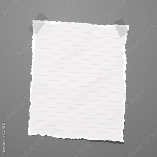 Vector Illustration of a Note Paper
