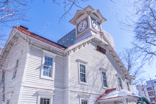 札幌市時計台　/1878年竣工 旧札幌農学校演武場