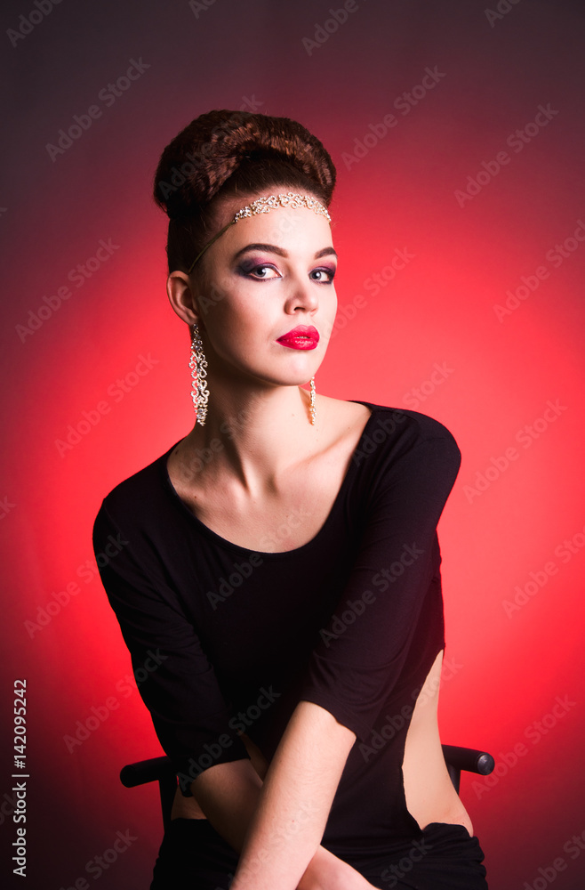 Girl fashion shoot in the studio Girl fashion shoot in the studio