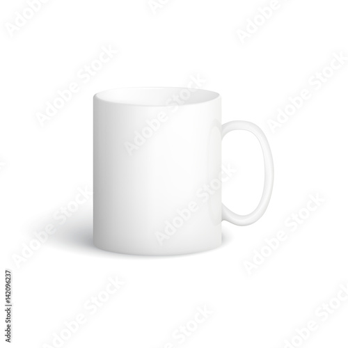 White vector cup.