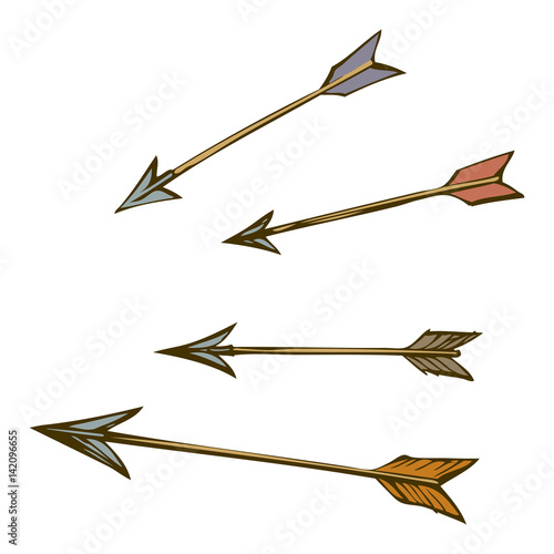 Arrows. Vector drawing