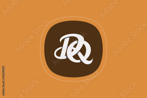 Letter DQ Monogram Logo
