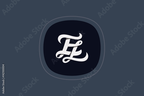 Letter EL Monogram Logo