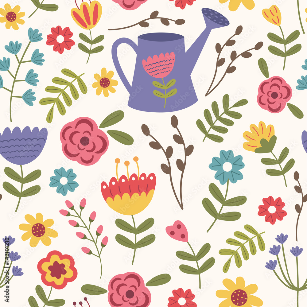 seamless pattern floral - vector illustration, eps seamless pattern floral - vector illustration, eps