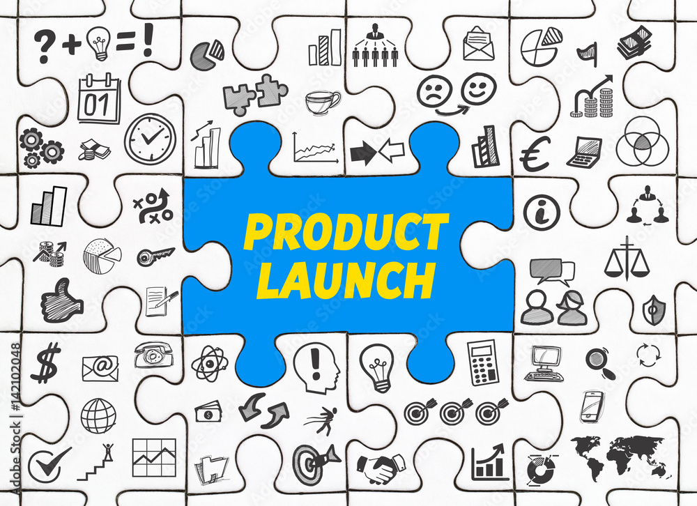 Product Launch / Puzzle mit Symbole