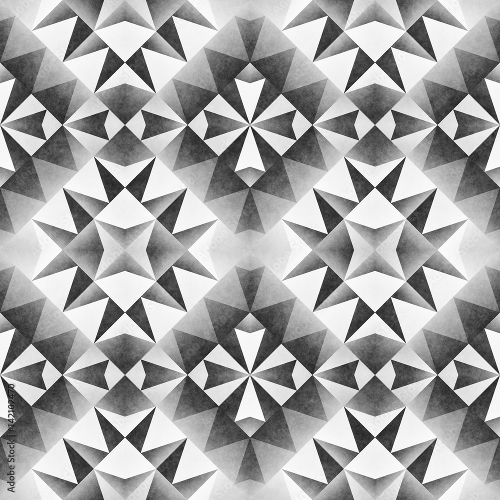 Monochrome Tribal Seamless Pattern. Aztec Style Abstract Geometric Art Print. Monochrome Tribal Seamless Pattern. Aztec Style Abstract Geometric Art Print.